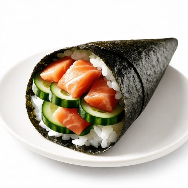 Salmon Hand Roll.
