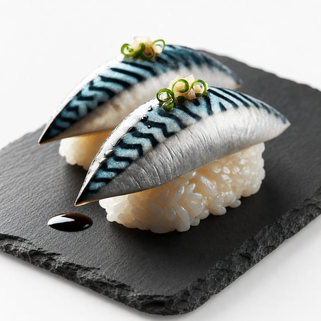 Mackerel Nigiri.